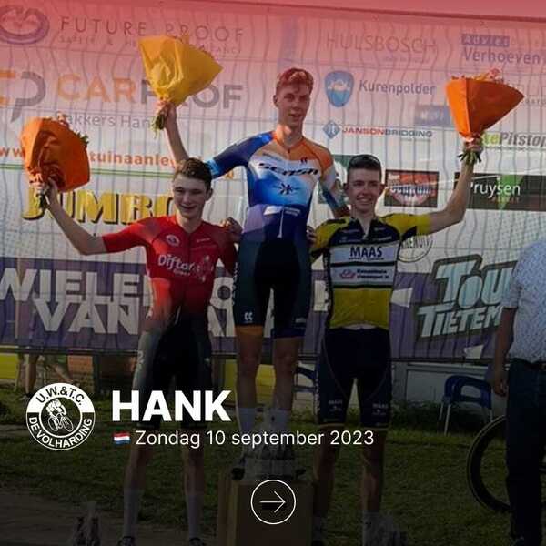 Brain van Marion 3e in Ronde van Hank